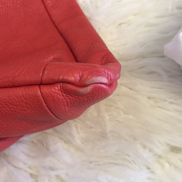 Marc by Marc Jacobs Dark Coral Leather Handbag - Picture 8 of 10